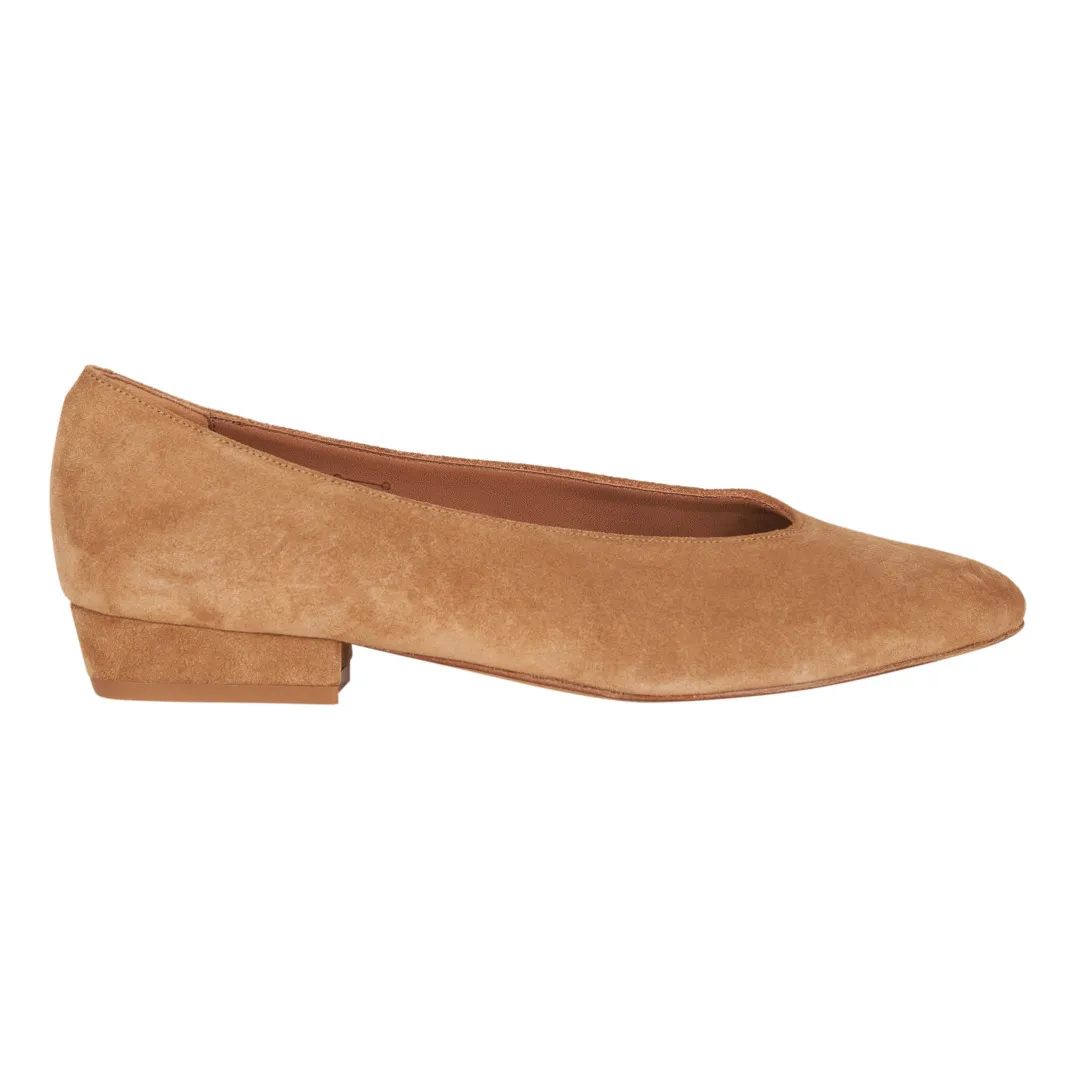 Anthology Paris Sand Abbie Daim Ballerina Flats