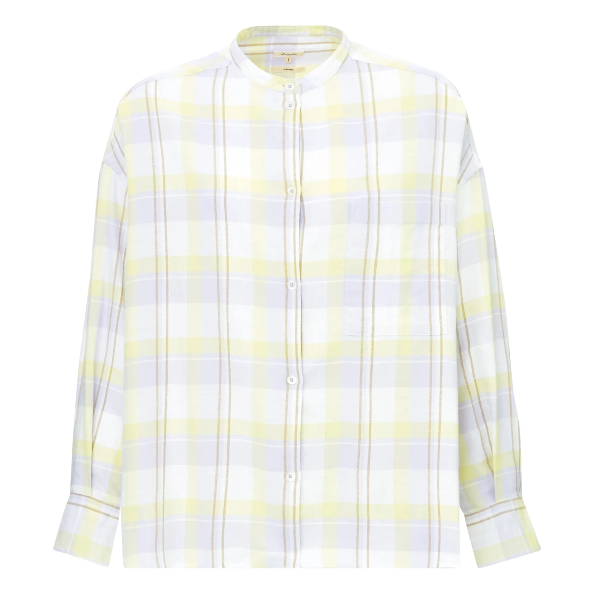 Bellerose Women's Yellow Gorky Cotton And Linen Check Shirt - Collection