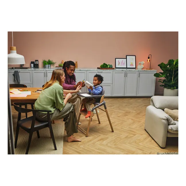 Chaise haute Bugaboo Giraffe | Bois foncé