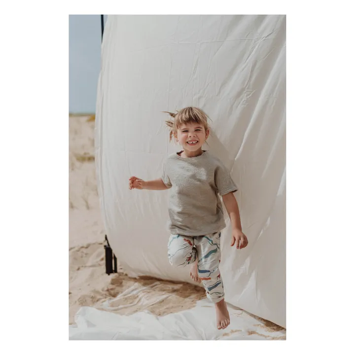 Organic Recycled Cotton Carrot Pants | Ecru- Product image n°2