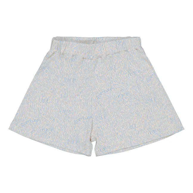 Recycled Organic Cotton Shorts | Light blue