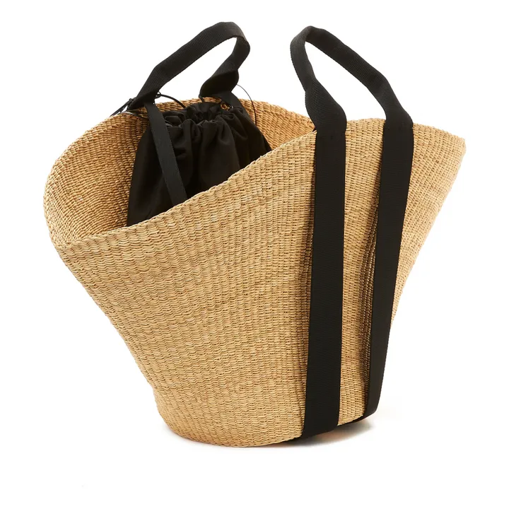 Muun hand-woven big straw bag maxi Sophie