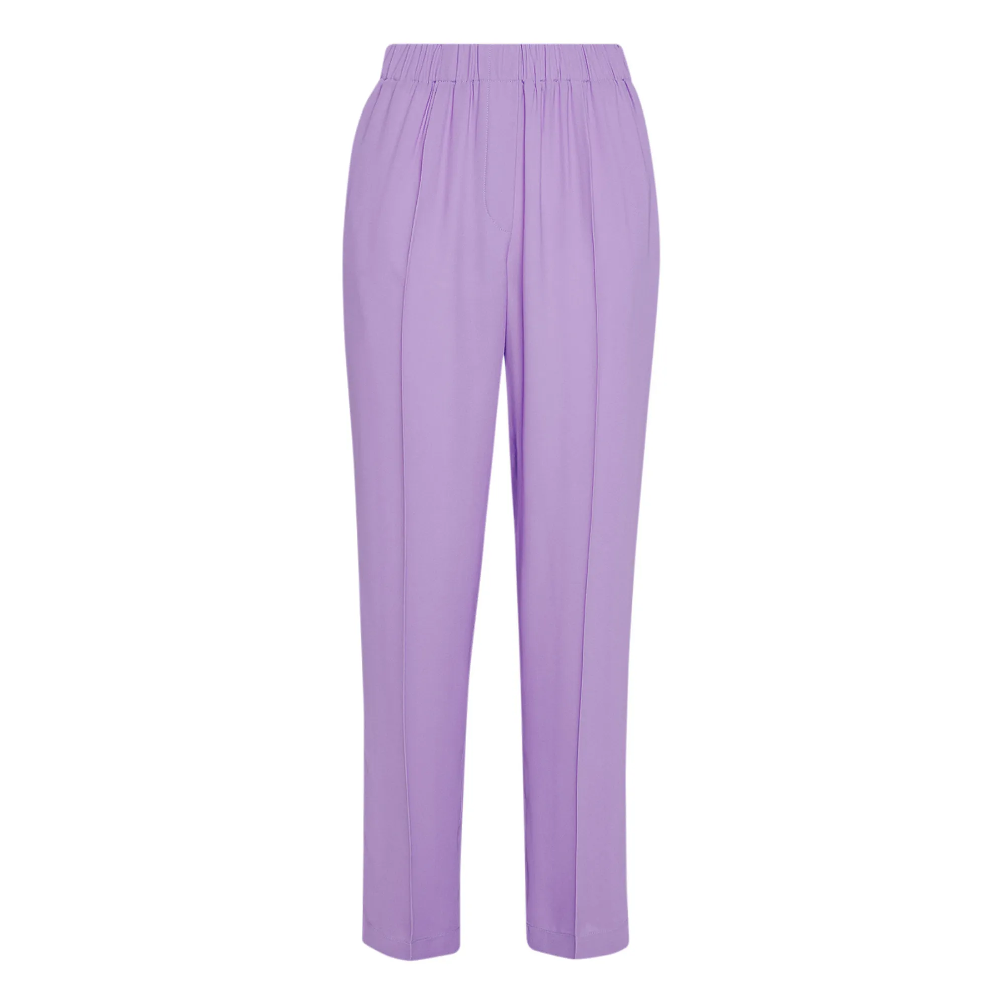 Forte Forte Purple Georgette Double Elastic Trousers