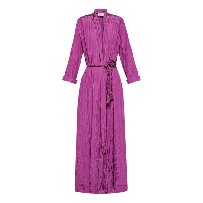 Robe Chic Taffetas Froissé | Mauve