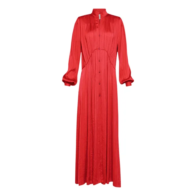 Abito con bottoni | Rosso