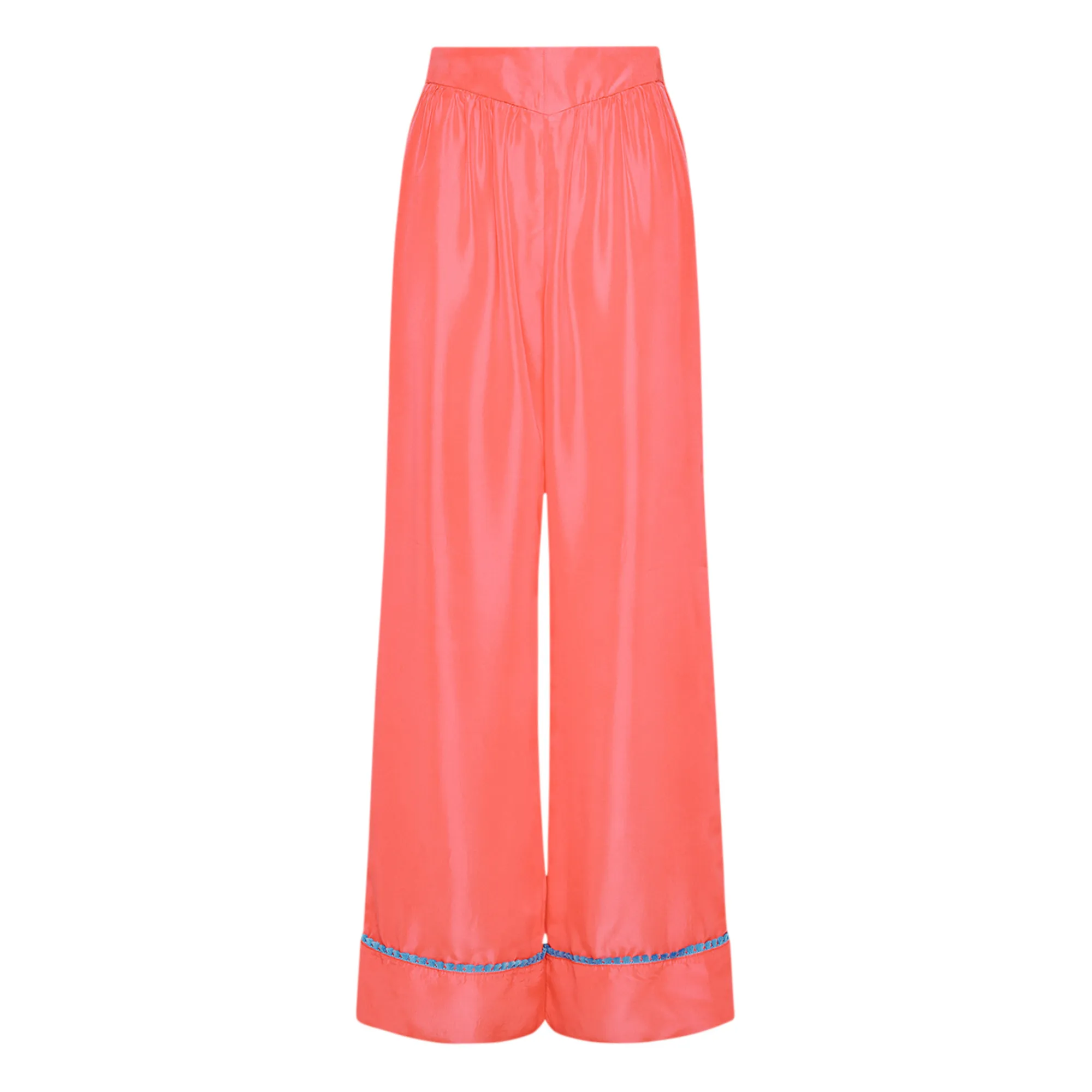 Forte Forte Vermillion Habotai Silk Pajama Pants