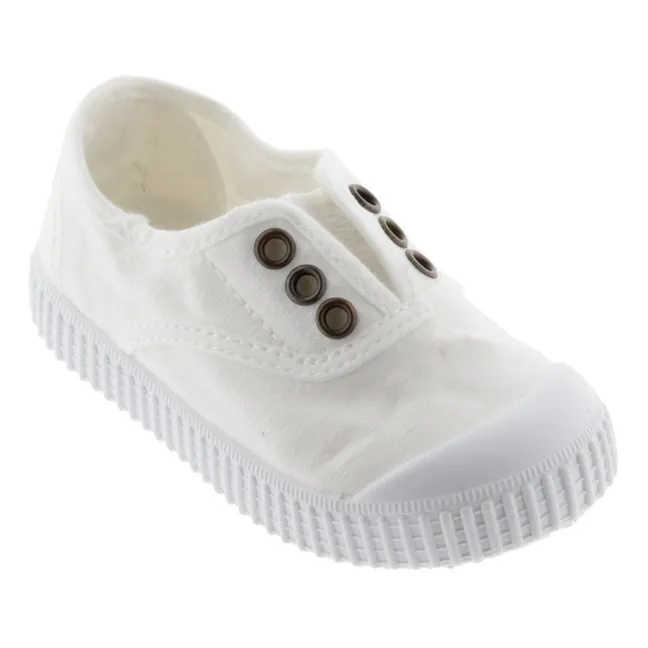 Zapatillas Inglesia Elastico Lon | Blanco