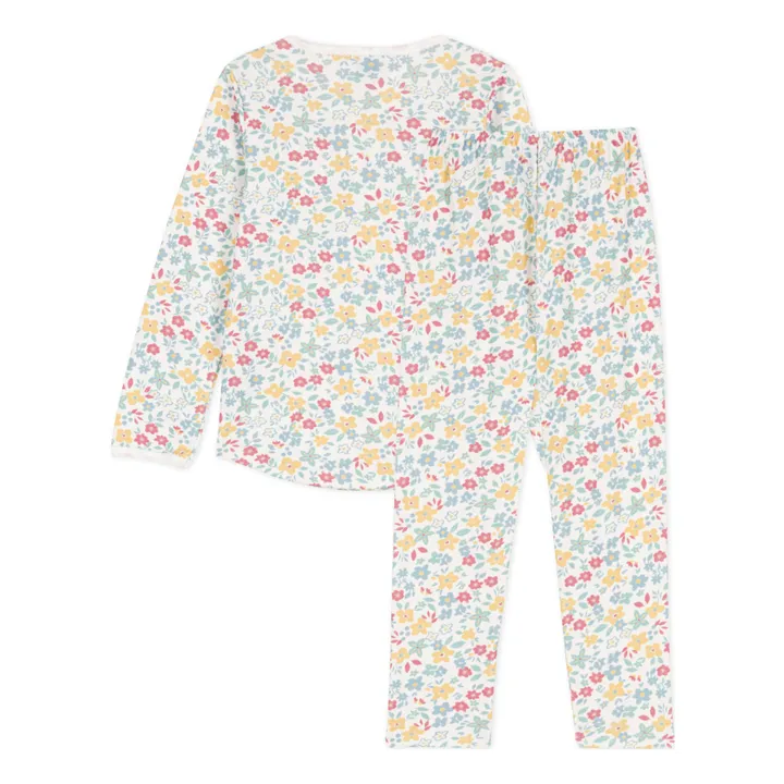 Pyjama ohne Füße Blume Bio-Baumwolle | Seidenfarben- Produktbild Nr. 2