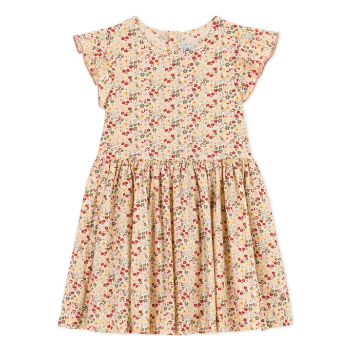 Floral Poplin Dress | Ecru- Product image n°0