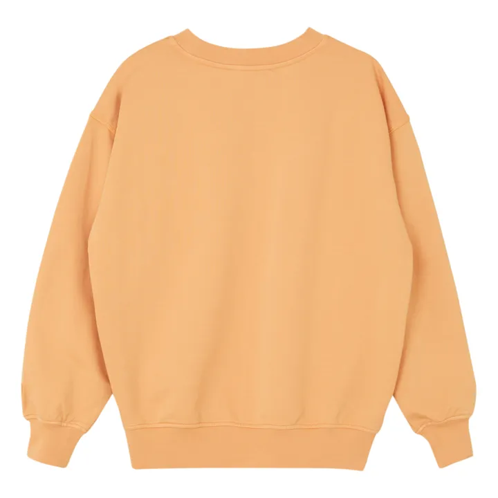 Sweat Uni Coton Bio | Orange- Image produit n°3