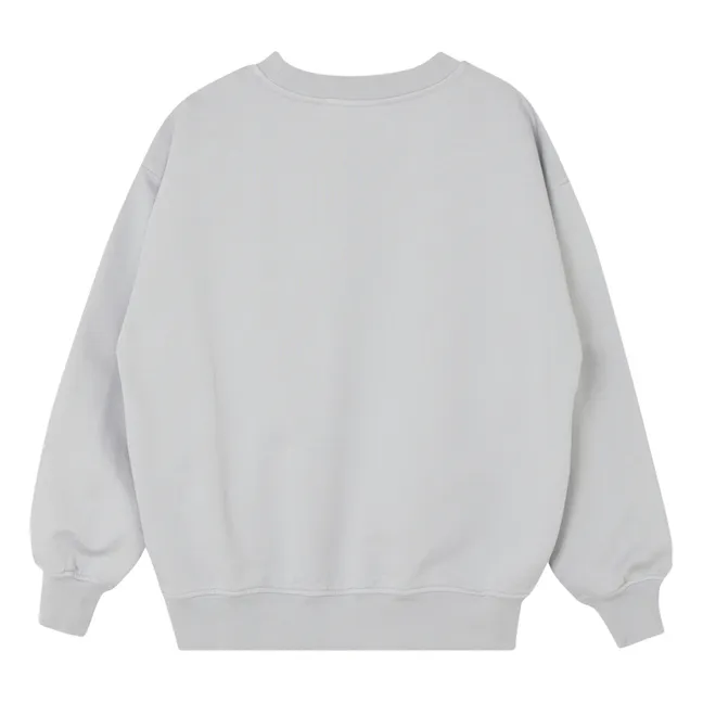 Organic Cotton Logo Sweatshirt | Light grey