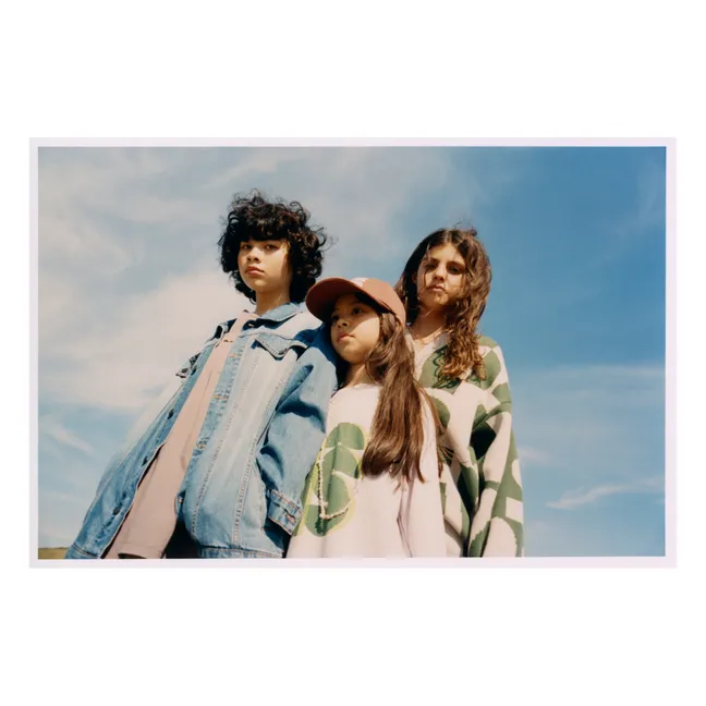 Chaqueta vaquera de algodón orgánico | Azul descolorido