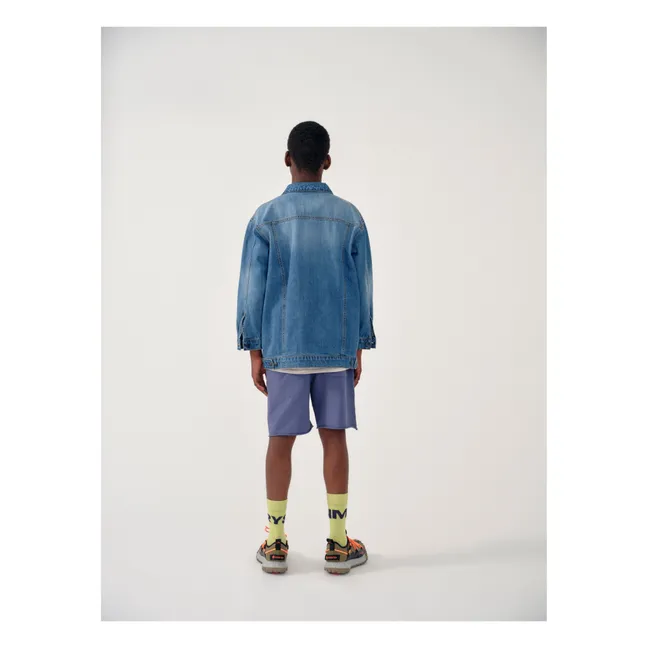 Chaqueta vaquera de algodón orgánico | Azul descolorido