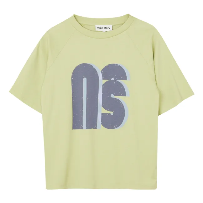 T-shirt Logo Coton Bio | Vert pâle