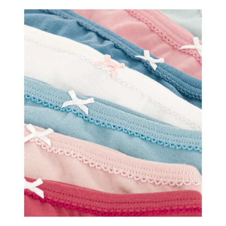 7er Set Unterhosen einfarbig  Bio-Baumwolle | Rosa- Produktbild Nr. 1