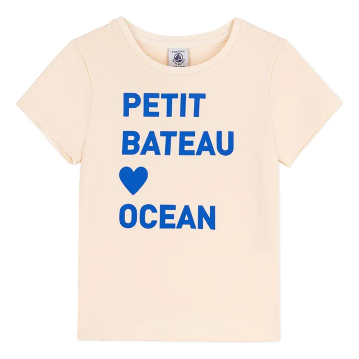 T-Shirt Ocean kurzärmelig bedruckt Bio-Baumwolle | Seidenfarben- Produktbild Nr. 0