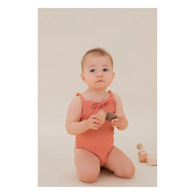 Maillot de Bain 1 pièce Matière Recyclée Aurelia | Vieux Rose