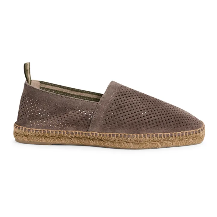 Espadrilles Pablo Suède Perforées | Taupe- Image produit n°0