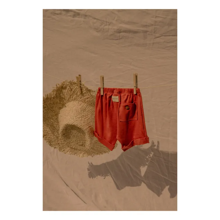 Pantalones cortos de algodón orgánico Simon | Naranja- Imagen del producto n°1