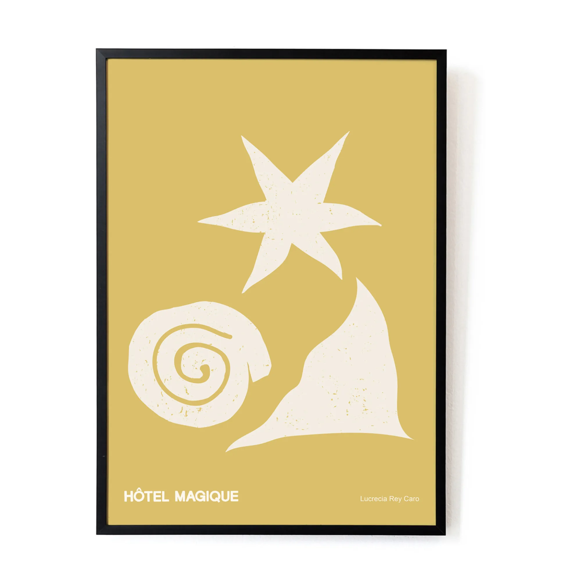 Hôtel Magique Yellow Sea, Sun A3 Poster By Lucrecia Rey Caro
