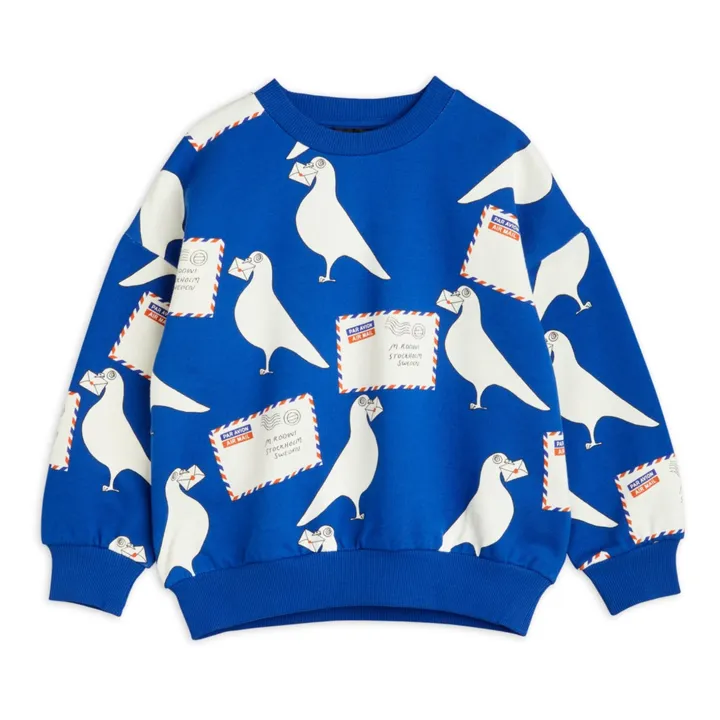 Organic Cotton Pigeon Sweatshirt | Royal blue- Product image n°0