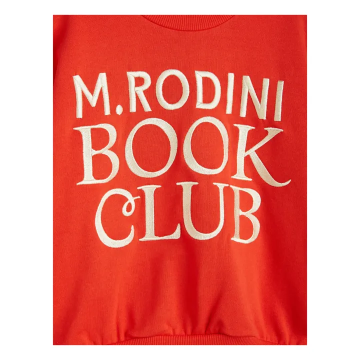 Sudadera Book Club de algodón orgánico | Rojo- Imagen del producto n°1