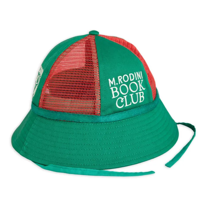 Organic Cotton and Recycled Polyester Book Club Hat | Green- Product image n°0
