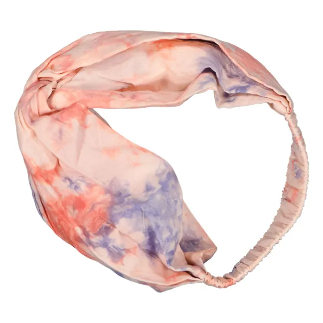 Francesca Tie-Dye Headband | Pale pink