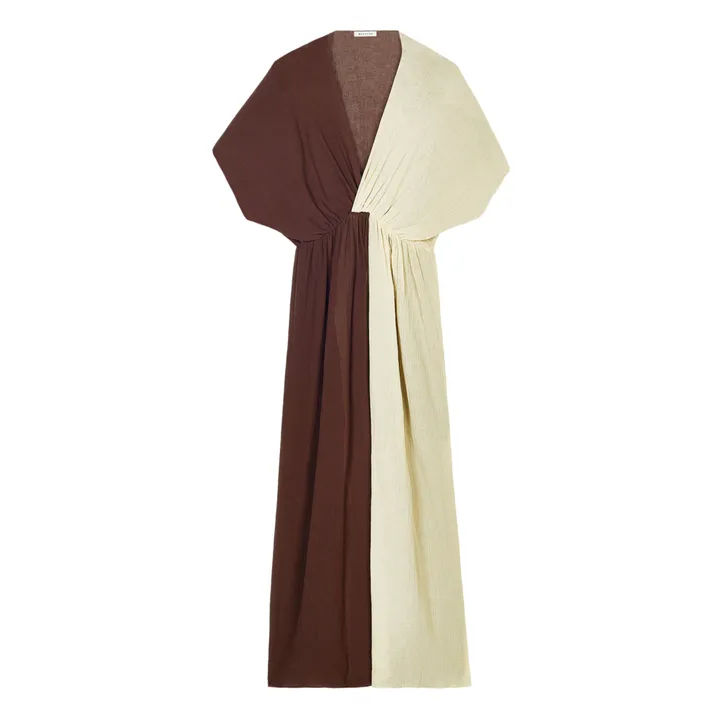 Kleid Tamara Baumwolle und Seide | Braun- Produktbild Nr. 0