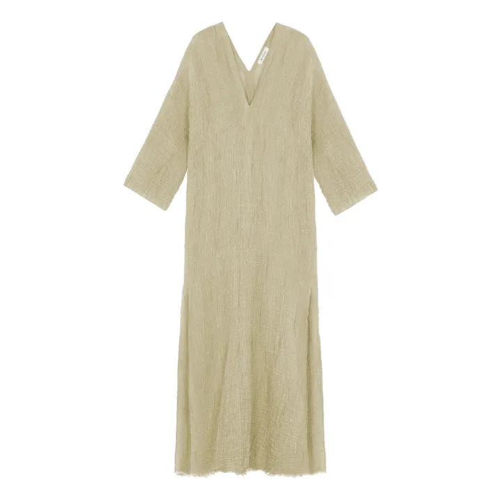 Vestido Baltar de algodón y lino | Beige- Imagen del producto n°0
