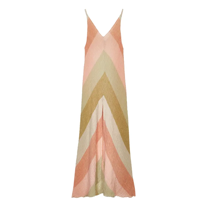 Vestido Salvora de lino | Coral- Imagen del producto n°0