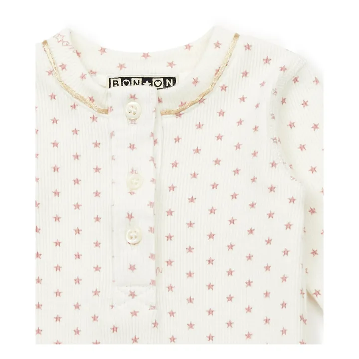 Pijama con pies Jersey Star - Colección No Sleep Club  | Rosa- Imagen del producto n°1