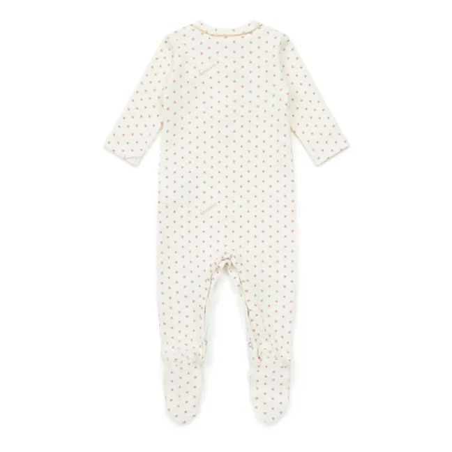 Jersey Star Footed Pajamas - No Sleep Club Collection  | Pink