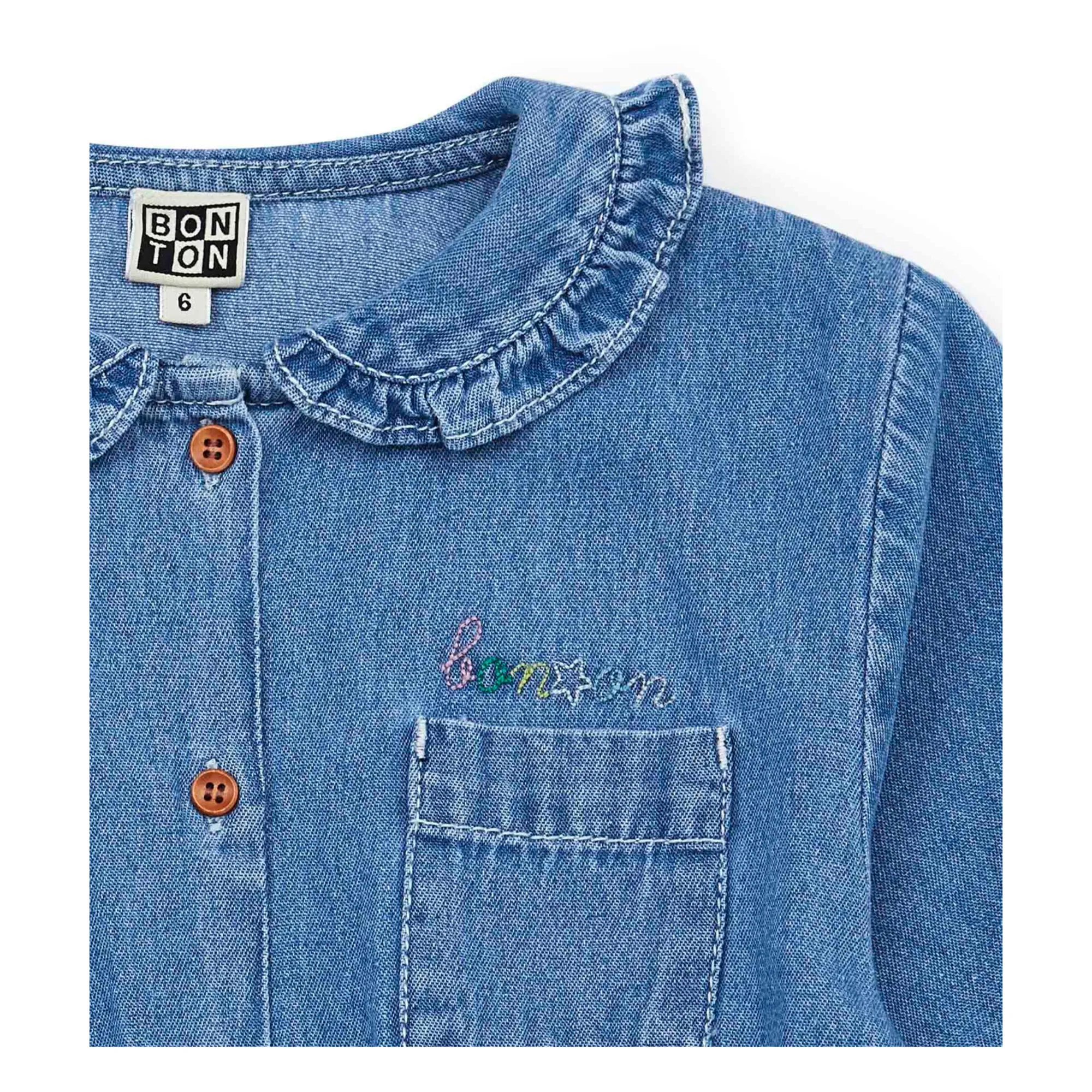 Bonton - Georgia Denim Dress - Denim blue | Smallable
