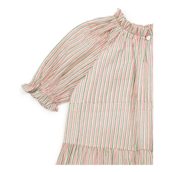 Emy Striped Dress | Pink- Product image n°3