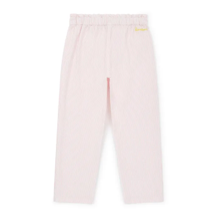 Duck Striped Seersucker Pants | Pale pink- Product image n°3