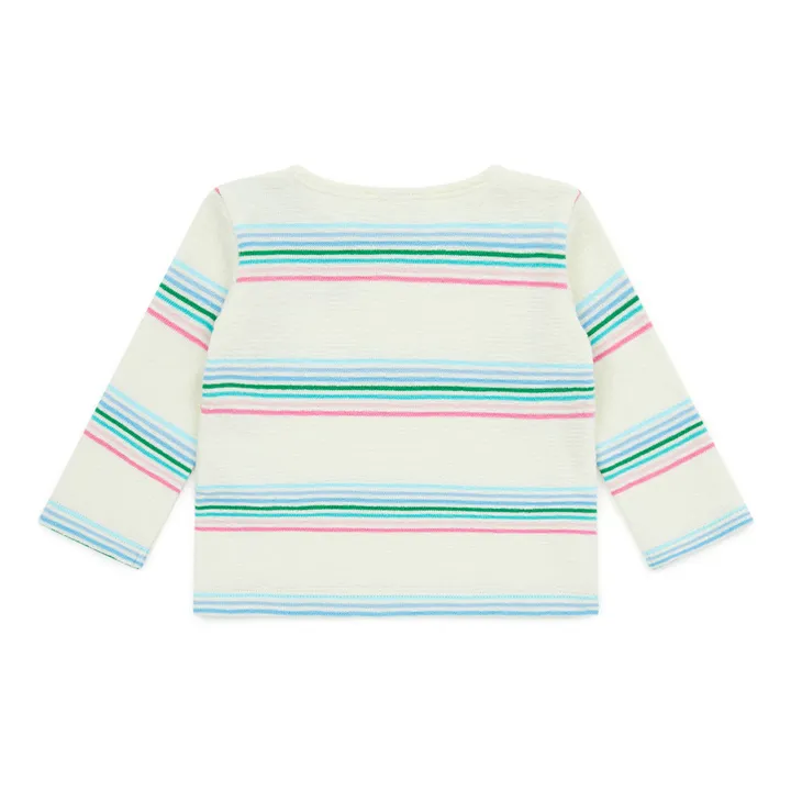 Rainbow Organic Cotton Lightweight Sweater | Ecru- Product image n°6