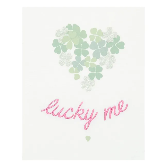 T-Shirt Coton Bio Lucky Me | Ecru