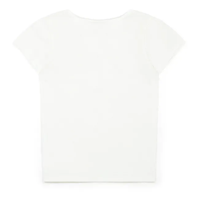 T-Shirt Coton Bio Lucky Me | Ecru