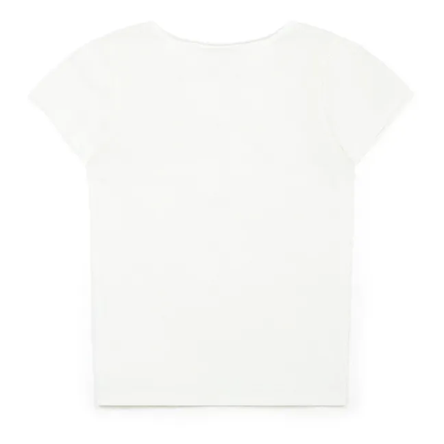 T-Shirt Lucky Me in cotone organico | Ecru