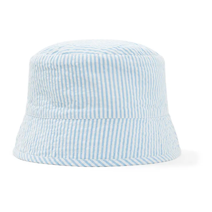 Cappello in seersucker Ascot | Azzurro- Immagine del prodotto n°0