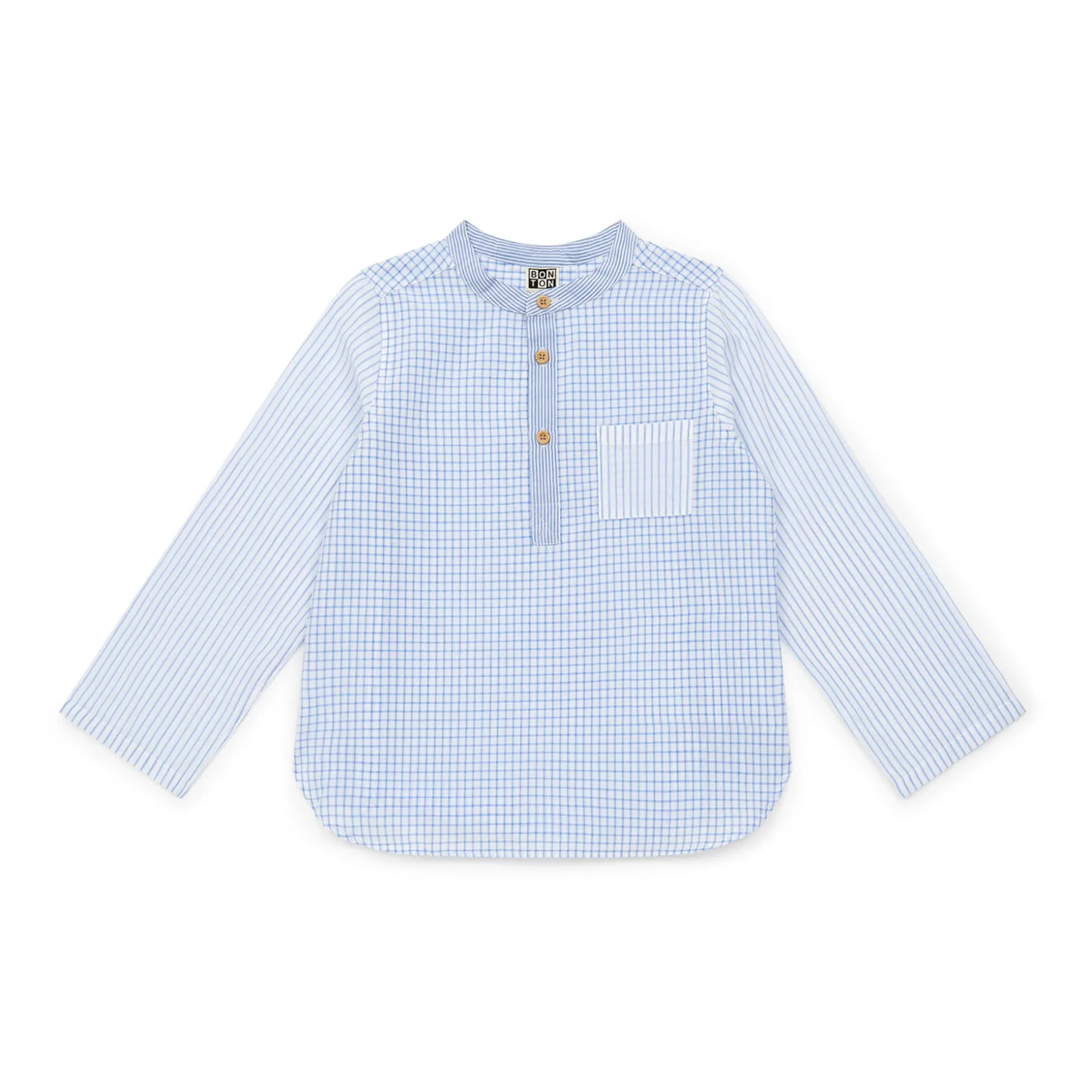 Bonton Blue Kurta Striped Edgar