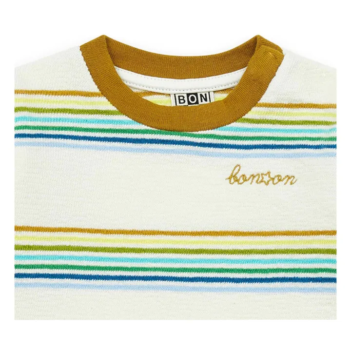 Leichtes Sweatshirt aus Bio-Baumwolle mit Streifen | Seidenfarben- Produktbild Nr. 1