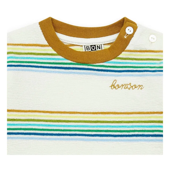 Leichtes Sweatshirt aus Bio-Baumwolle mit Streifen | Seidenfarben- Produktbild Nr. 3