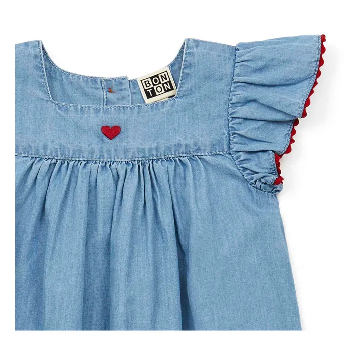 white christmas dresses Denim Button Down Dress – Clothe Boutique main image 1