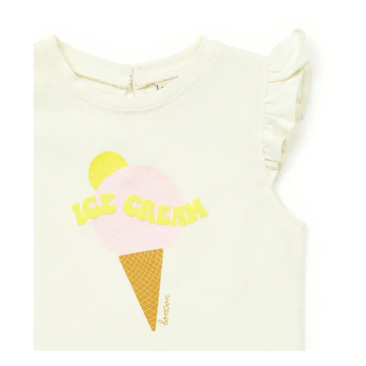 Camiseta de algodón orgánico Ice Cream | Crudo- Imagen del producto n°1