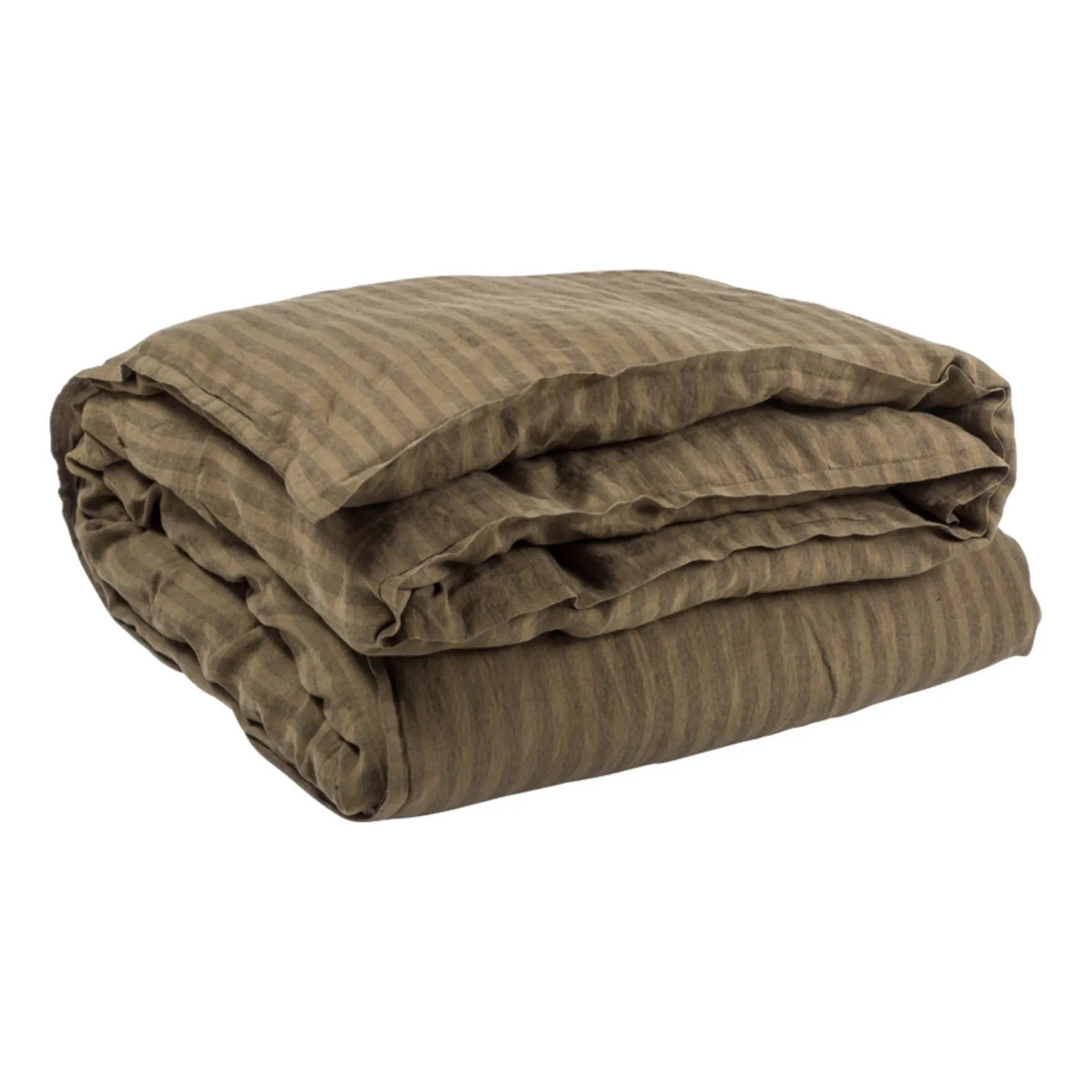Le Monde Sauvage Brown Sandhills Linen Duvet Cover