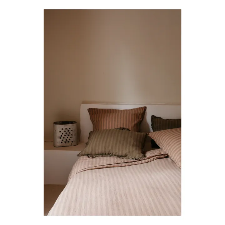 Taie d'oreiller Sandhills en lin | Brun roux- Image produit n°1