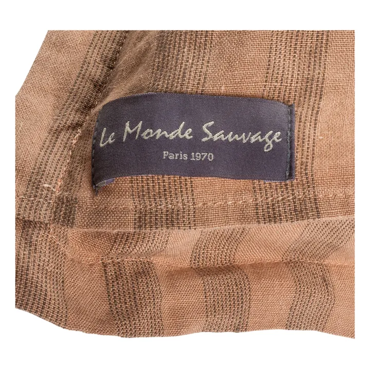 Taie d'oreiller Sandhills en lin | Brun roux- Image produit n°7