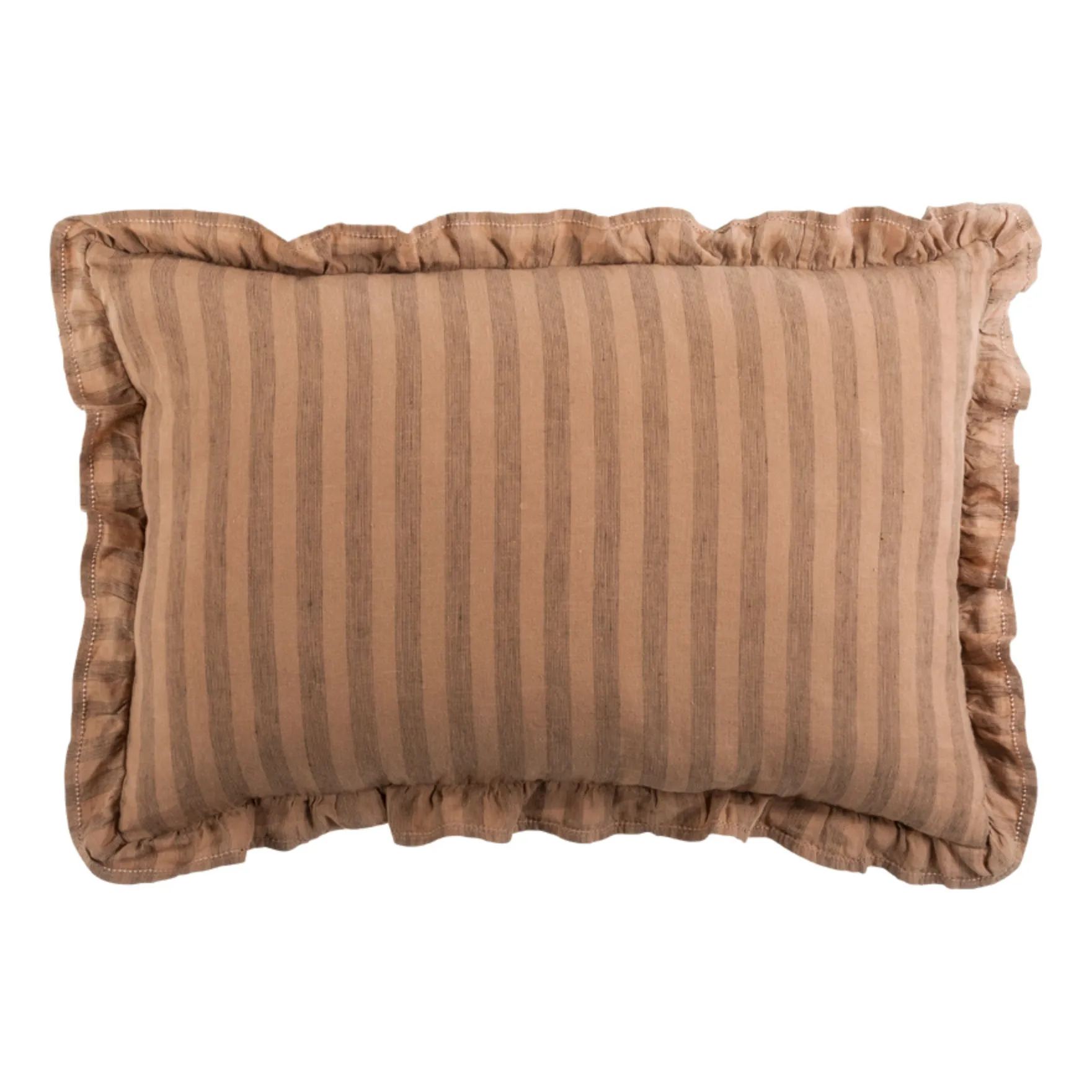Le Monde Sauvage Russet Sandhills Frilled Cushion Cover